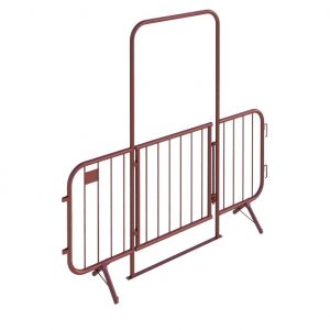 2.5Mtr wide Walkthrough Barrier with Spring-loaded Gate -0
