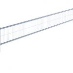 The image shows a fence extension panel. It consists of a long, horizontal metal frame supporting multiple vertical wire strands. The design is simple and utilitarian, with evenly spaced wires providing both visibility through the panel and a barrier for extending an existing fence’s height.